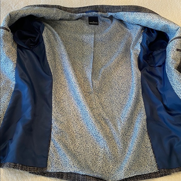 Daniel Hechter Tweed Blue Blazer Jacket Grandpacore Nautical Vintage style. - Picture 14 of 16